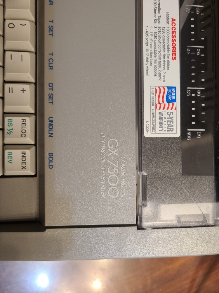 Brother gx-7500 typewriter tested, working