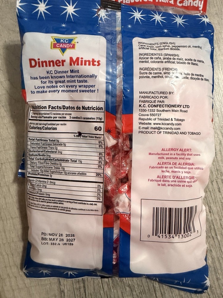 KC Dinner Mints Hard Candy