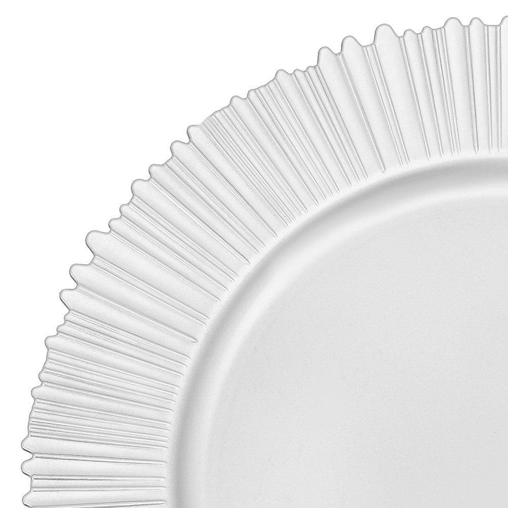 100* PP Plates Set 12.99 in Round Party Plates BBQ Stackable Reusable Plates
