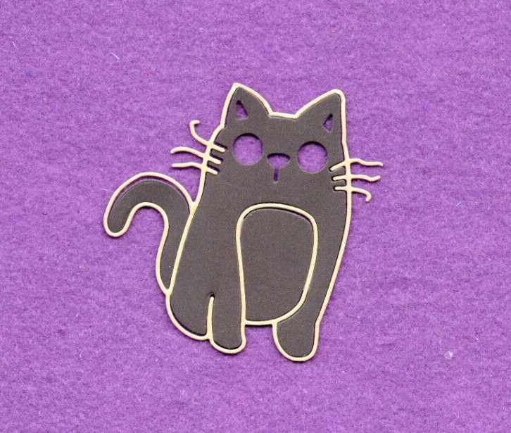 CAT # 14 die cuts scrapbook cards