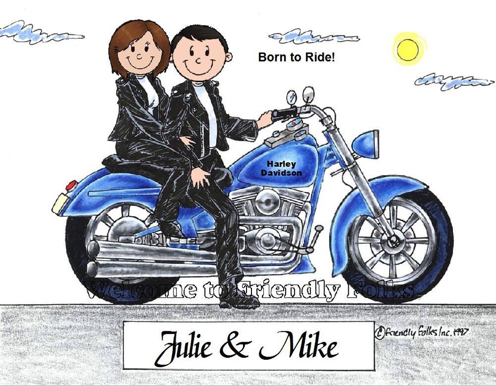 Personalized Motorcycle Picture - Makes a great gift!