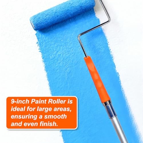King Origin 16-Piece Paint Roller Kit with Extension 16 Pack, 9" & 4" roller