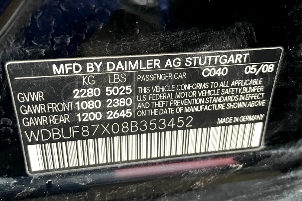 2008 Mercedes E Class Ignition Switch Control Module Unit OEM