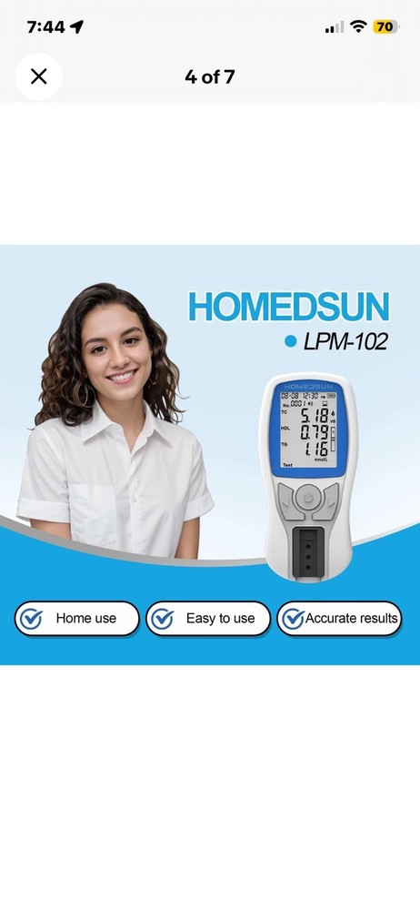 Portable Cholesterol Testing Kit - Easy Home Use