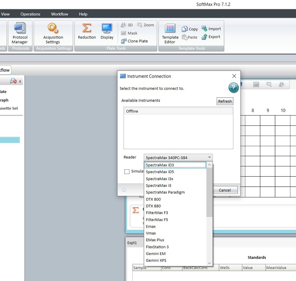 Molecular Devices Microplate readers SoftMax Pro 7.1.2 software Computer,...