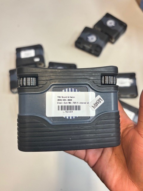 Clear-Com RS-702 2-Channel Beltpack - Black