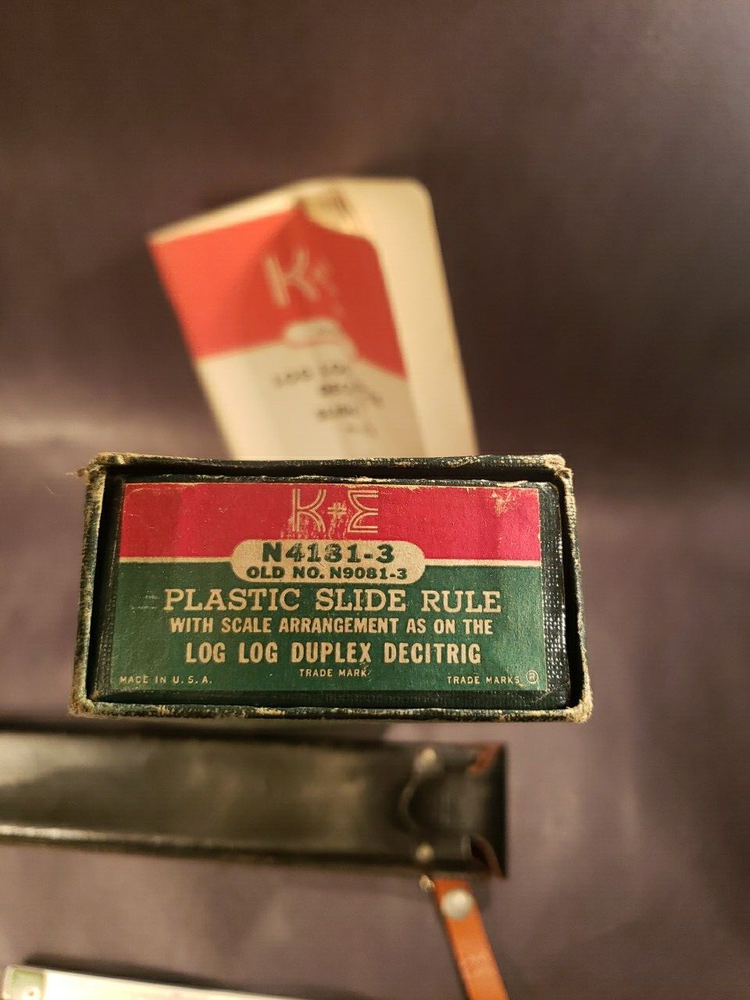 Doric K & E Co 1947 Slide Rule With Leather Case