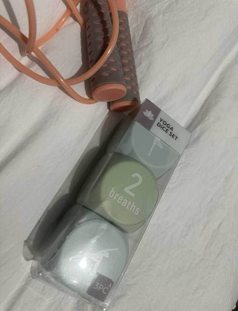 Workout Bundle; with jump rope, ankle weights and yoga dice