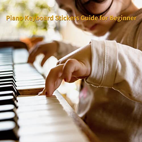 Piano Stickers Keyboard Key Note: Removable Piano Keyboard Note Black White