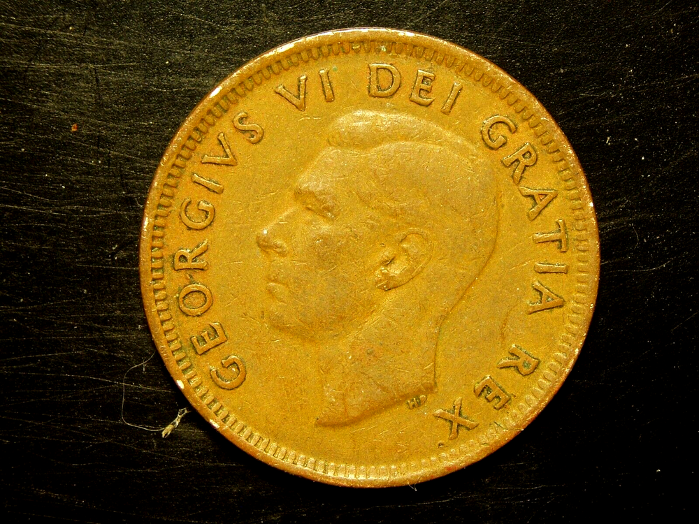 CANADA 1951 1 CENT COIN #14