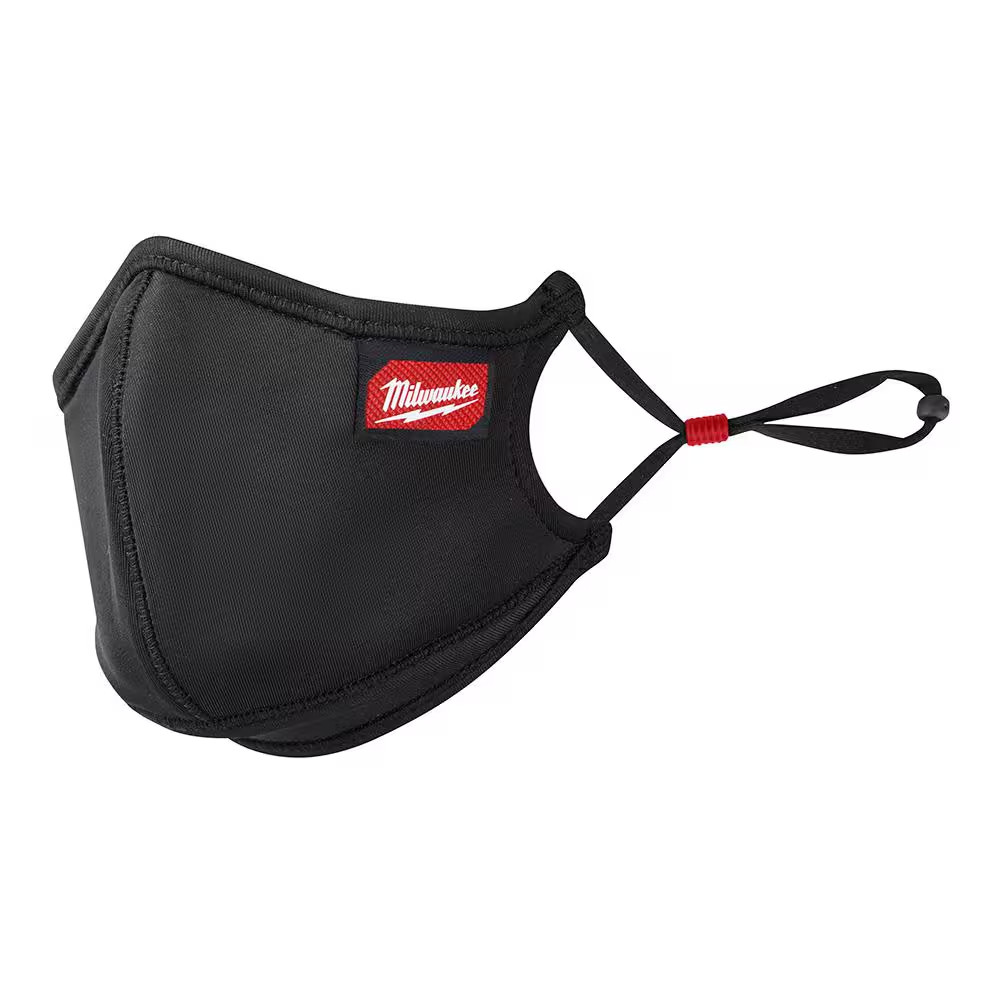 Large/X-Large Black 3-Layer Reusable Performance Face Mask