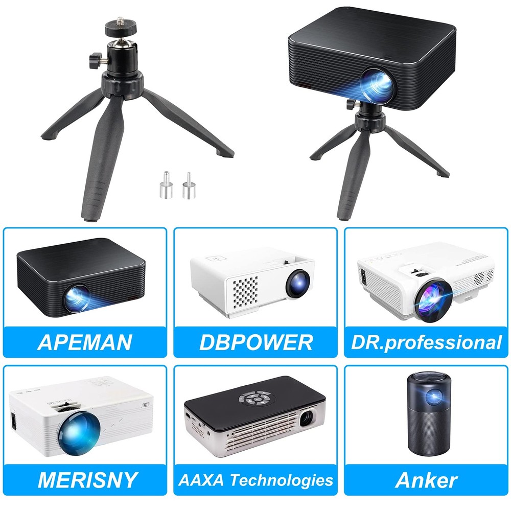 Mini Projector Tripod Compact Desktop Tripod Stand for Mini Projectors