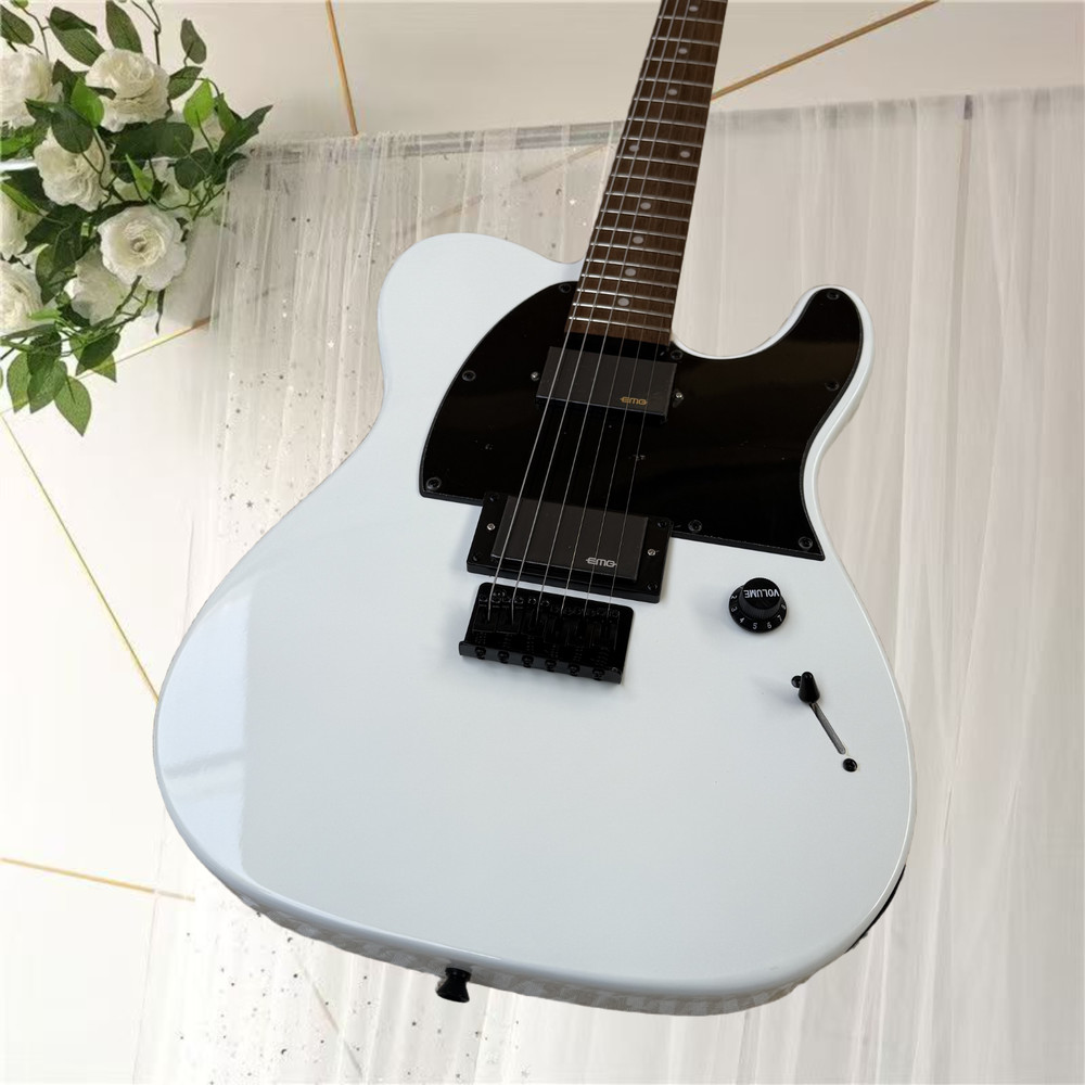 エレキギター、新品、色白黒2色、送料無料、空輸、高品質、音質優美、6弦