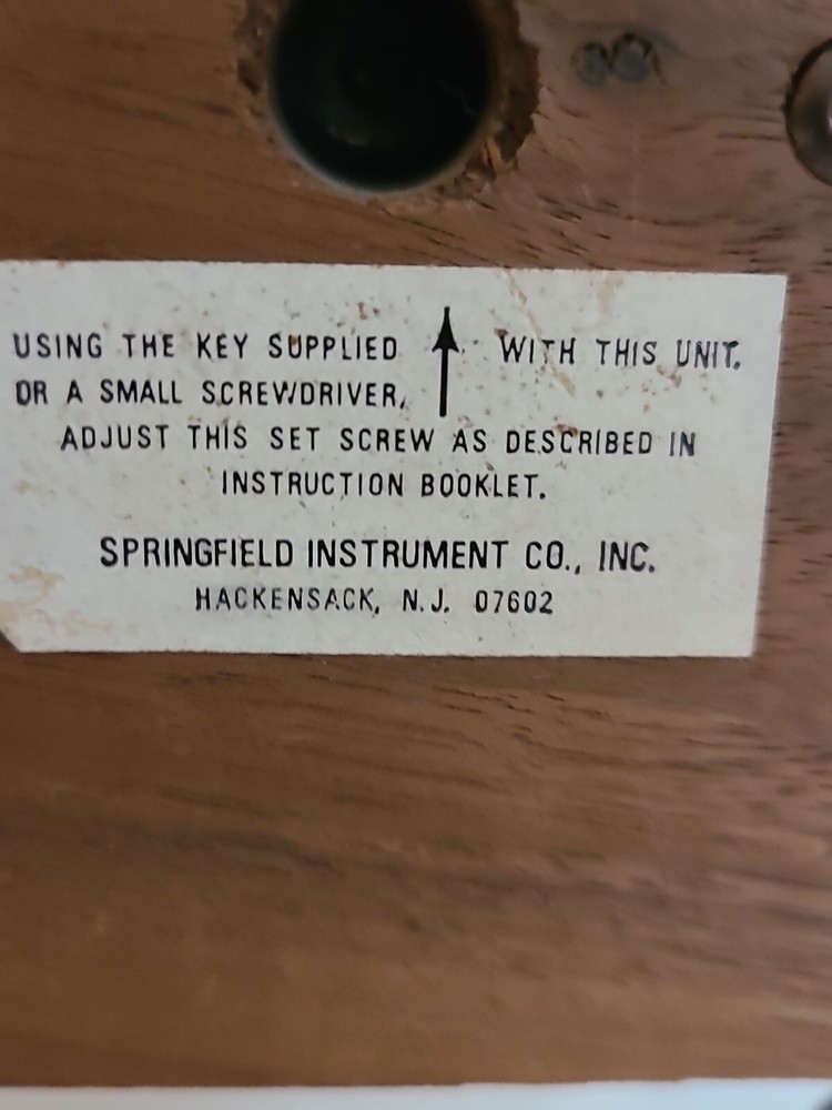 springfield instrument barometer