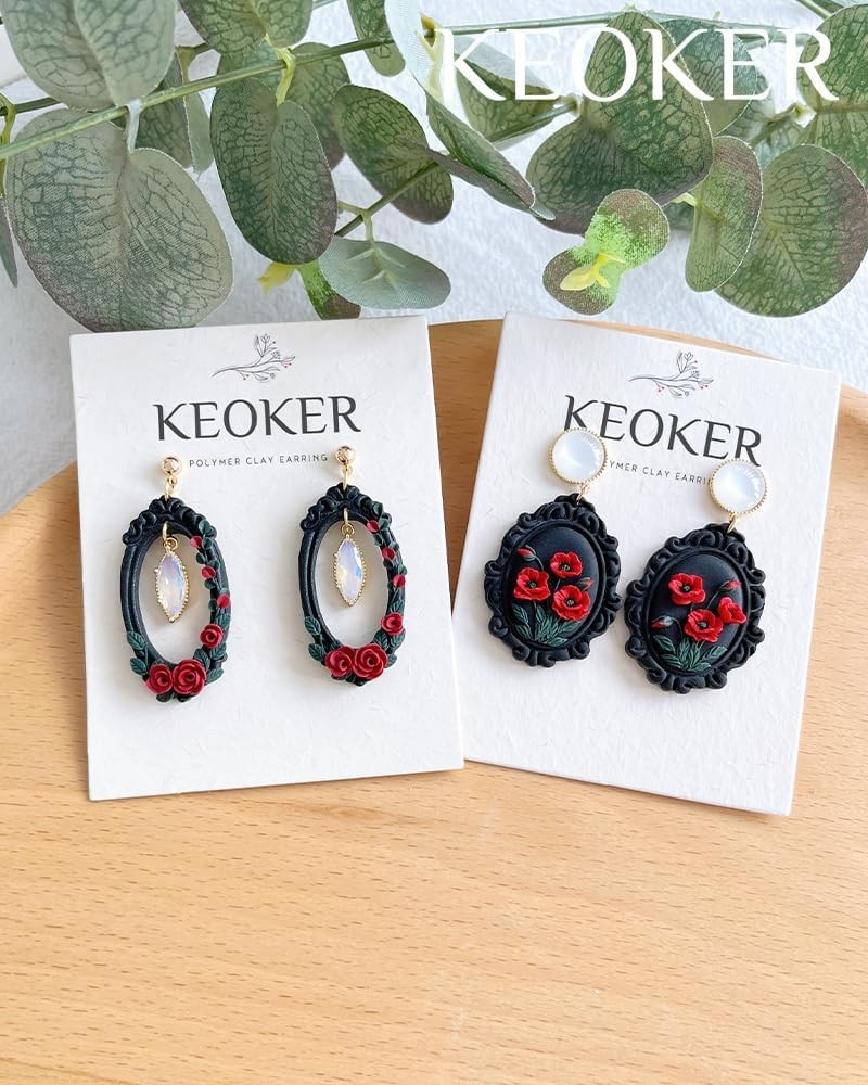 12 Piece Polymer Clay Frame Earring Cutters