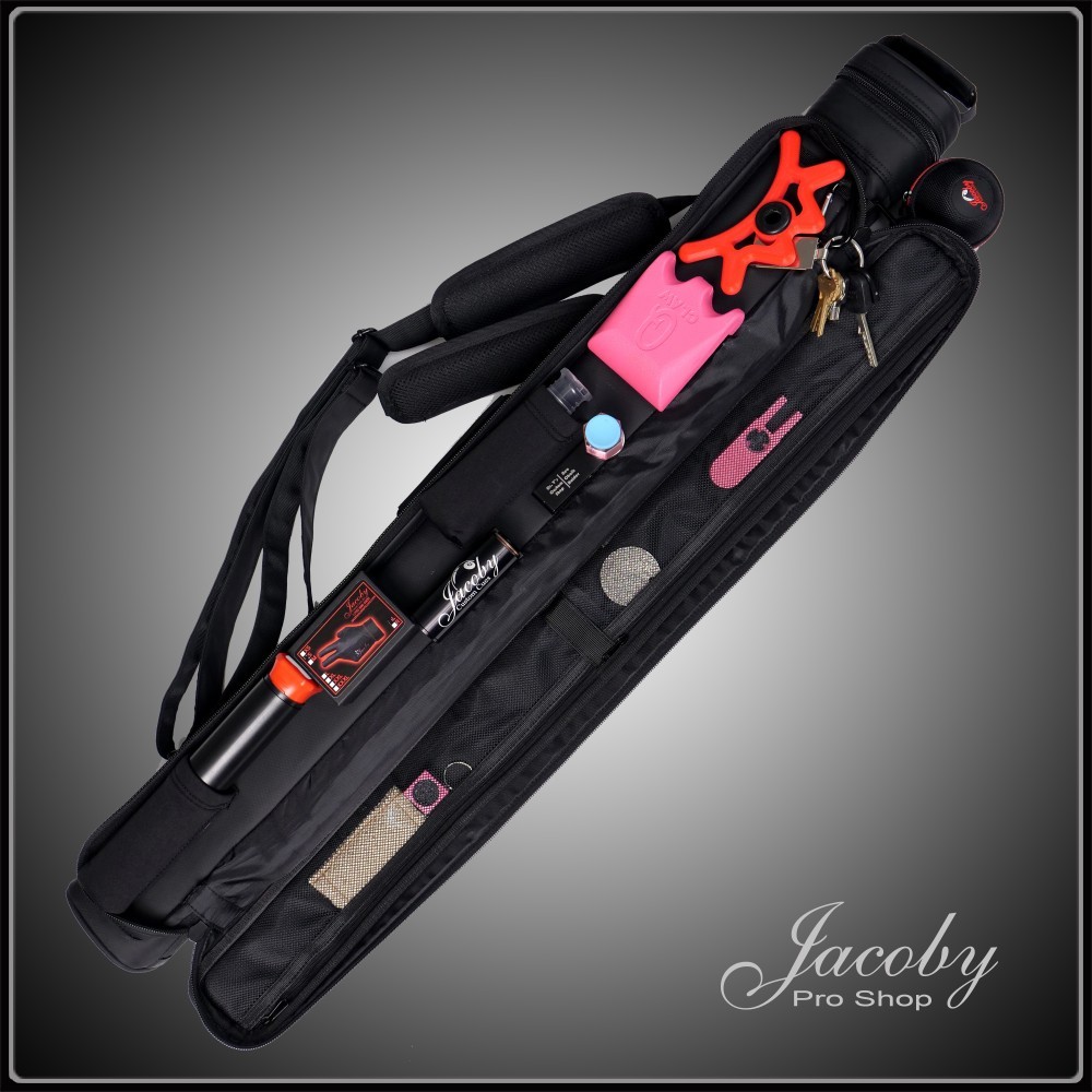Jacoby Mag Bag 2x3 Pool Cue Case Pink.