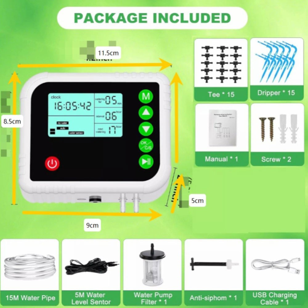NEW 15m irrigation system plant irrigation automatic system with timer kit