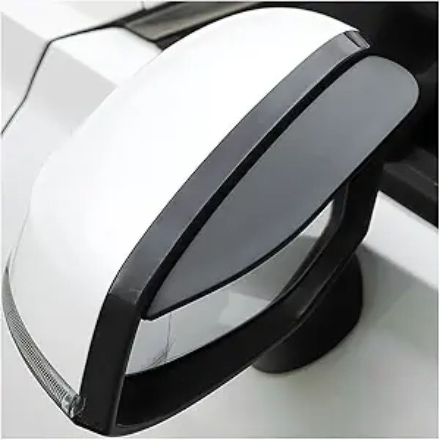 2PCS Car Rear View Mirror Rain Visor Guard, Carbon Fiber Auto Mirror Rain Visor