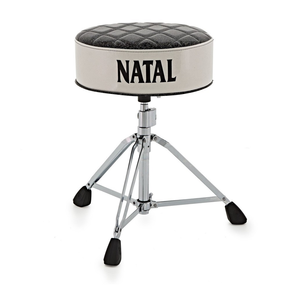 Natal Deluxe Drum Throne (Black Top / White Sides)