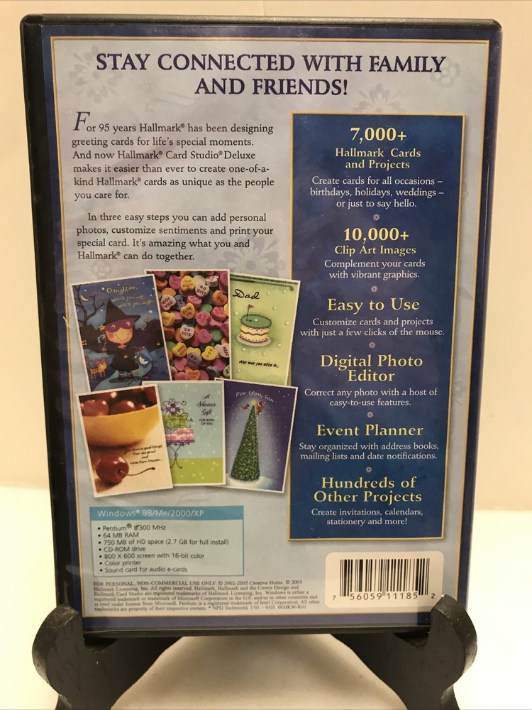 Hallmark Card Studio Deluxe 2006 Windows 98/Me/2000/XP CD-ROM