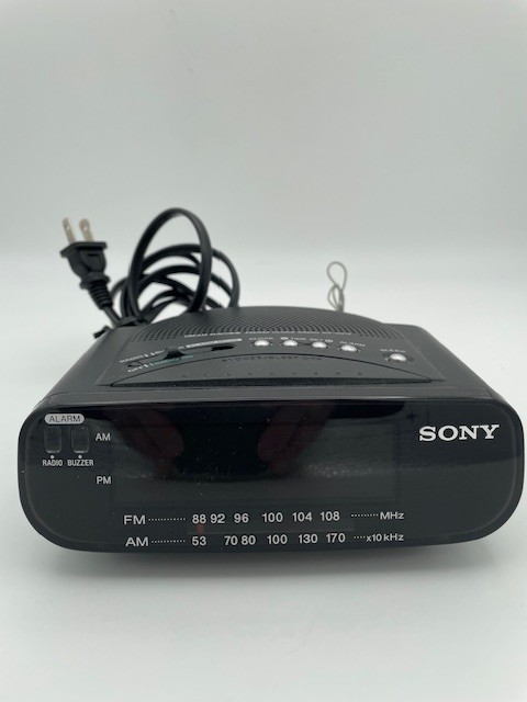 SONY Radio Alarm Clock--Model Unknown--SEE DESCRIPTION!!!