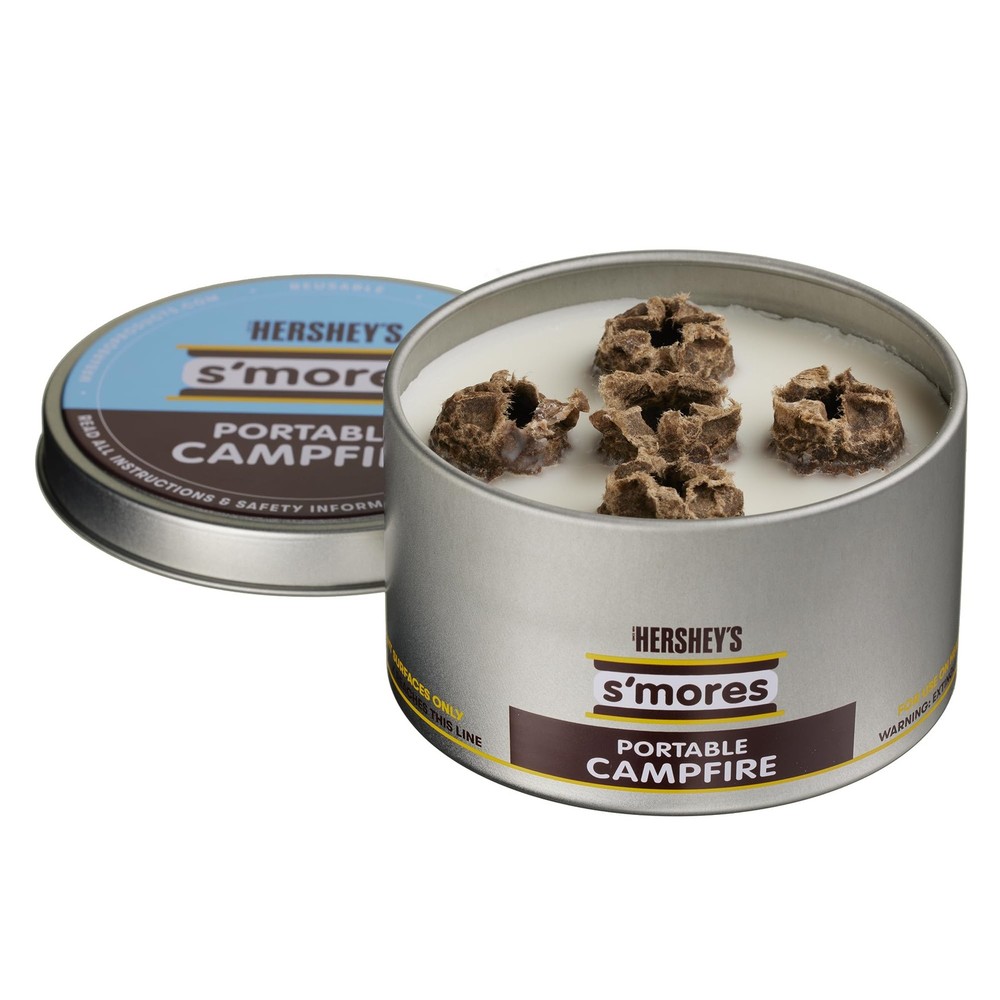 HERSHEY'S S'mores Portable Campfire Compact, Silver