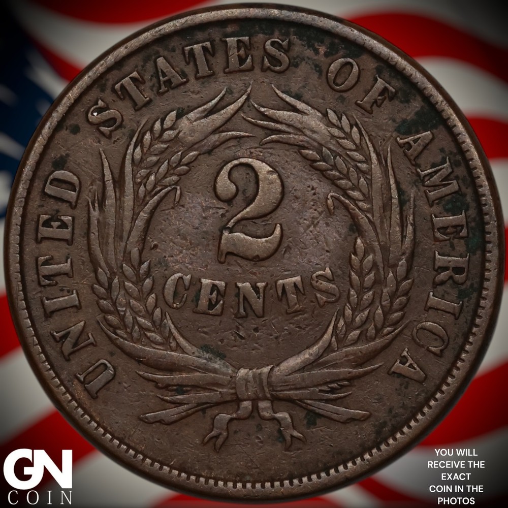 1865 2 Cent Piece A3365