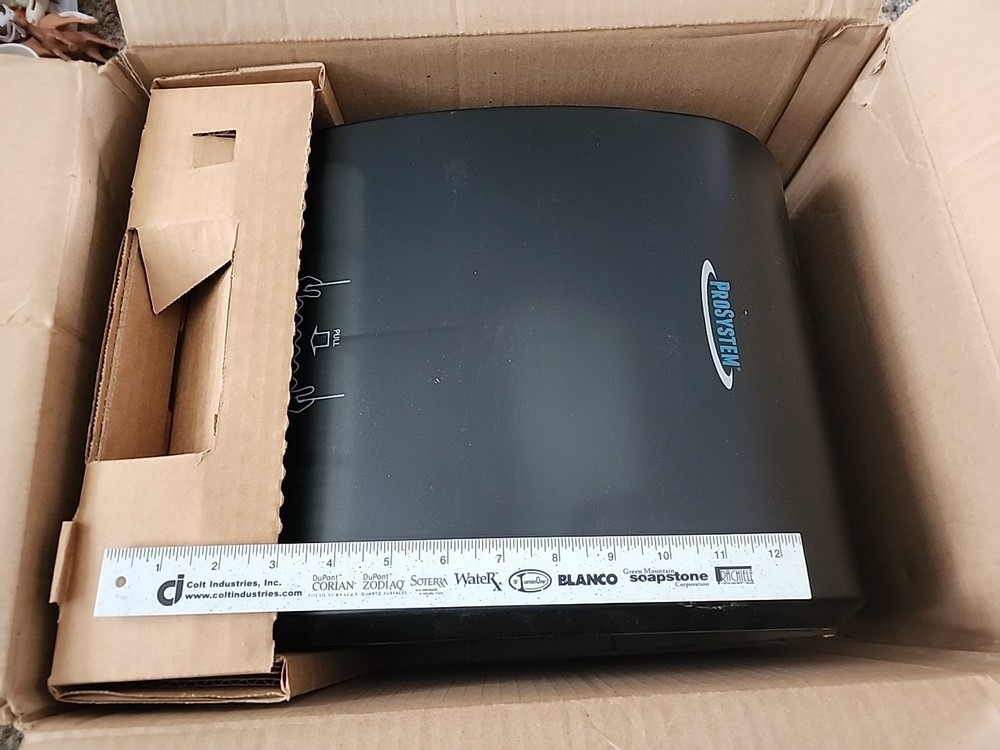 Electronic Hand Towel Roll Dispenser Black ProSystem 68661 Automatic