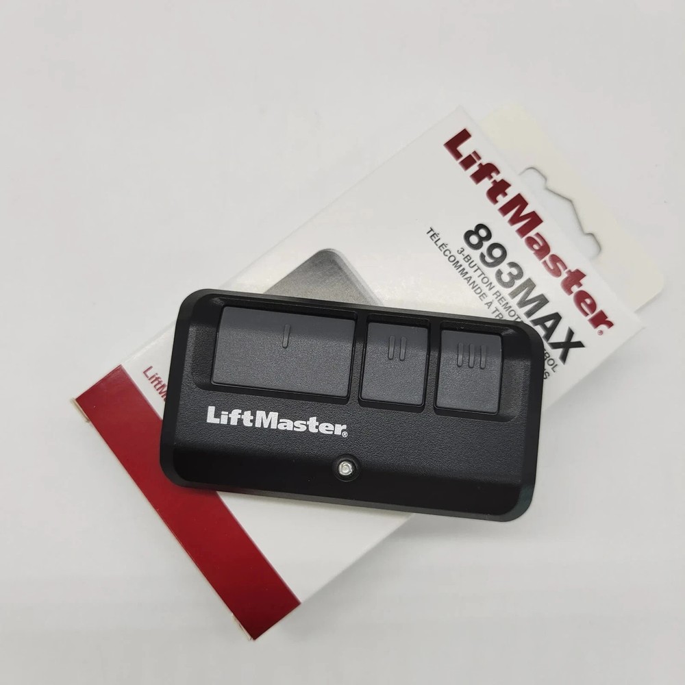 3 Pack 893MAX LiftMaster 3 Button Remote Control Garage Door Opener