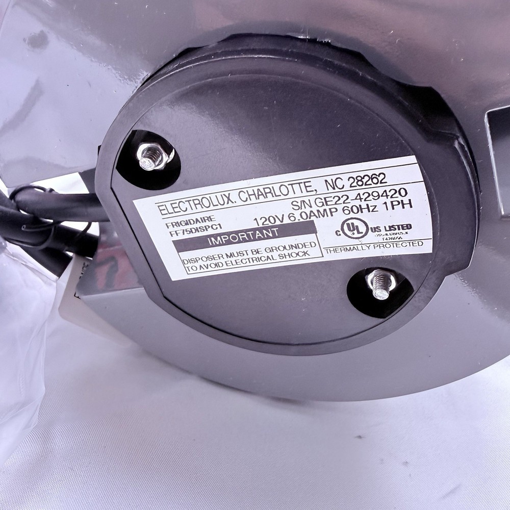 Frigidaire 3/4 HP Corded Garbage Disposal for Kitchen Sinks | FF75DISPC1