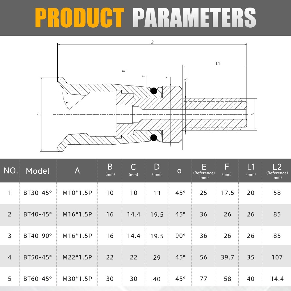 SFX BT60 4 Petal Clamp Pull Claw 45 Degree Pull Claw for CNC Milling Machine