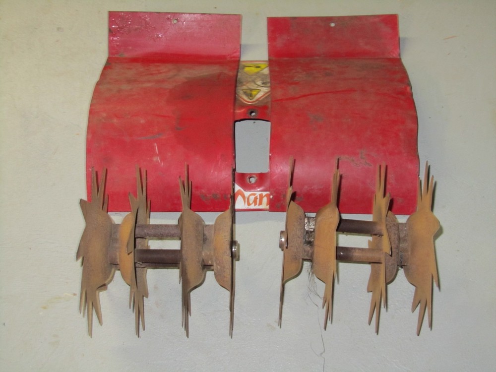 Double Extra Wide Mantis Tiller Tines and Shield
