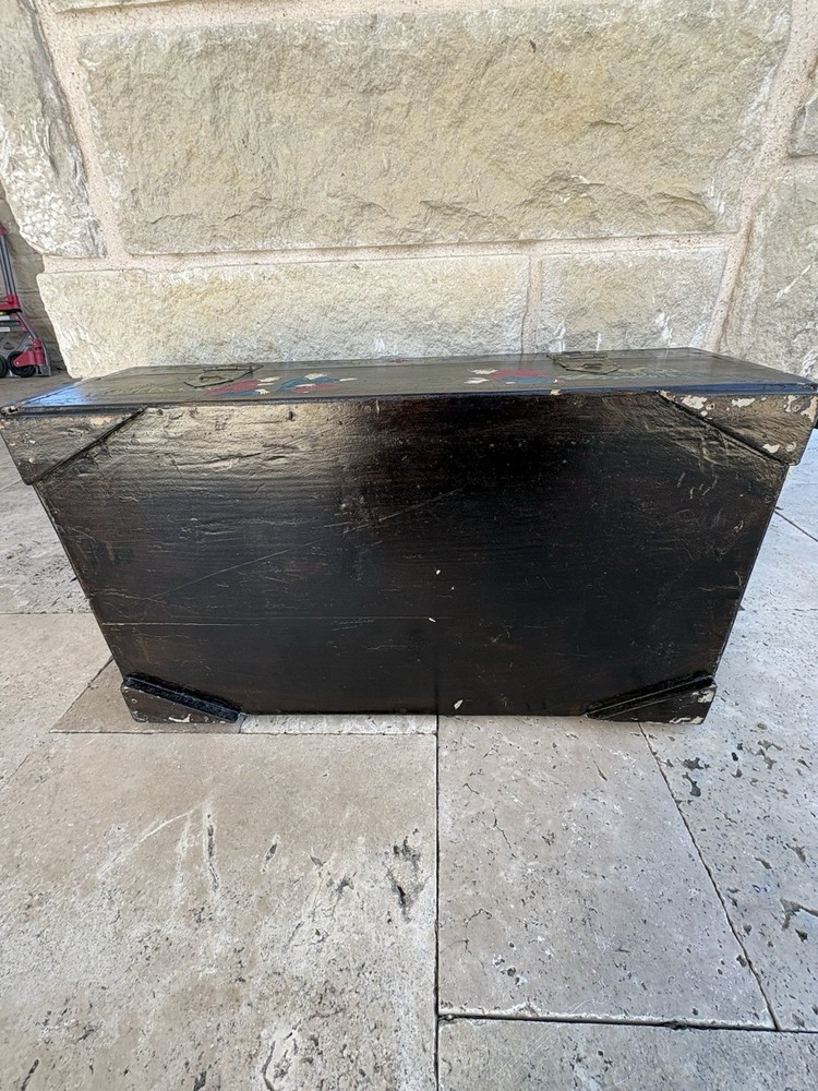 Asia. Chinese Painted Table Top Trunk