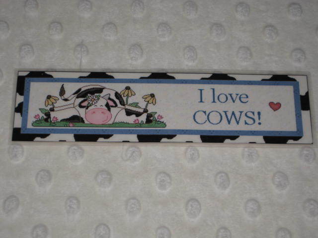 PRIMITIVE I LOVE COWS LAMINATED BOOKMARK cream