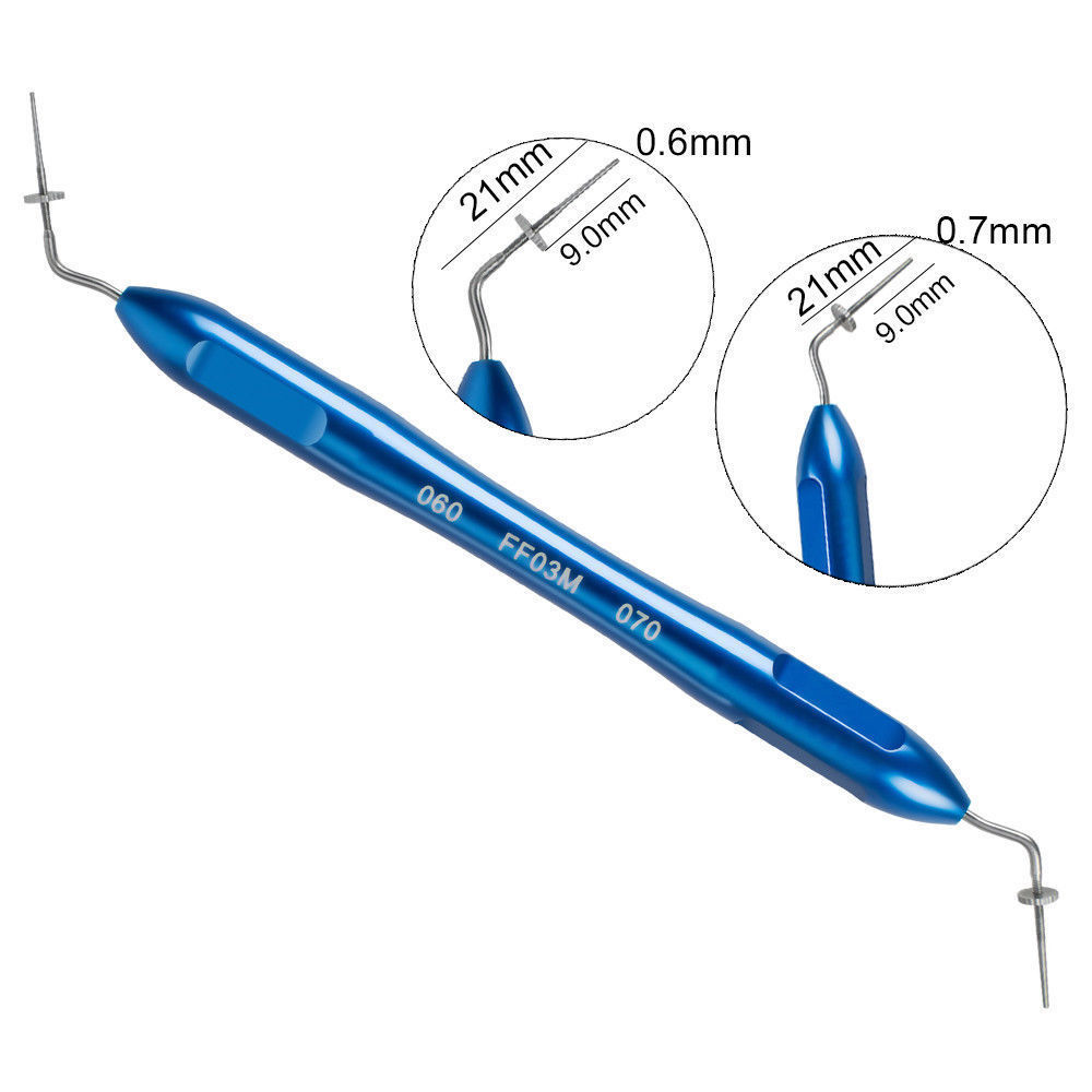 Dental Endodontic Endo Buchanan Hand Plugger Tip Fill Obturation Blue Medium