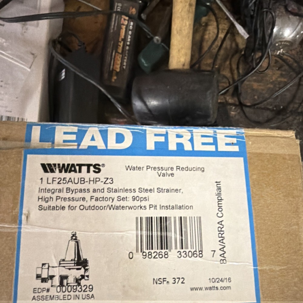 Watts LF25AUB-HP-Z3 Water Pressure Reducing Valve, 90 psi Max Output