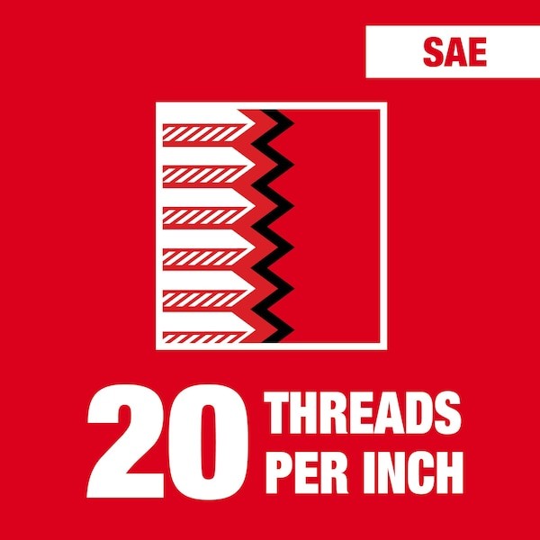 Milwaukee Tool 49-57-5362 Hex Threading Die, 1/2"-20, Unf