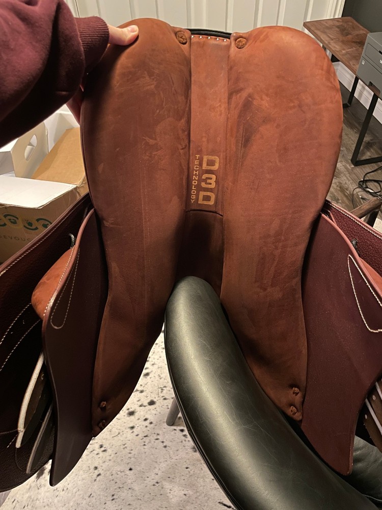 *NWT Devoucoux Biarritz LAB Jump Saddle - 17.5 Full Buffalo PRO PANEL + LEATHERS