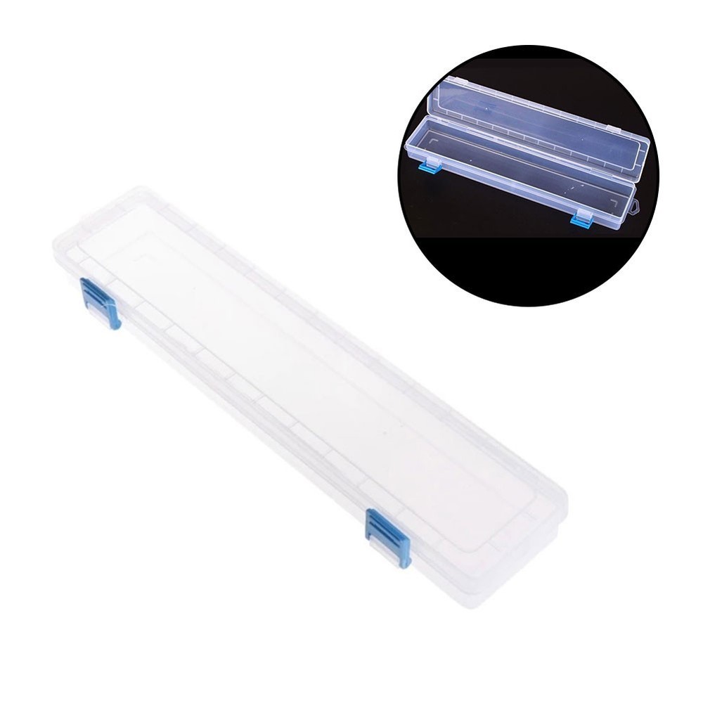 Transparent Storage Box Drawing Tools Bin Toner Pencil Box Storage Box