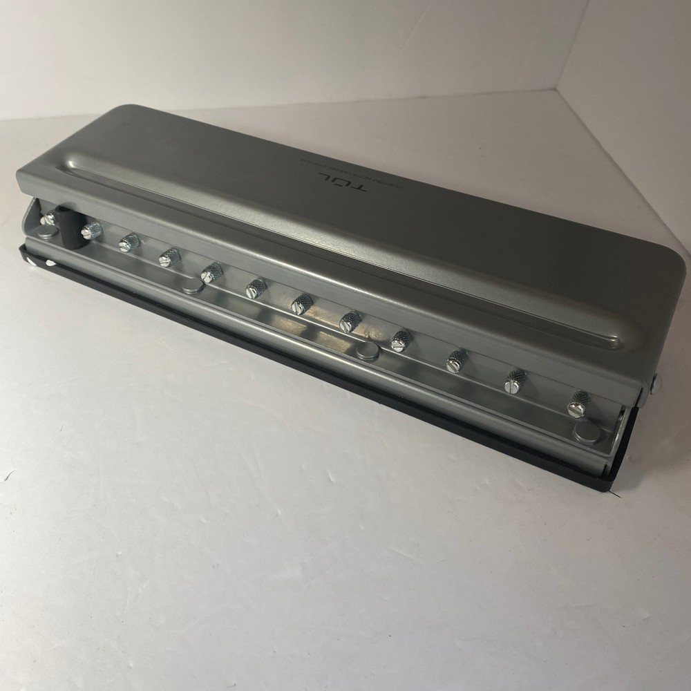 Tul Discbound 12 Hole Punch Custom Note Taking System - 12" Silver Grey