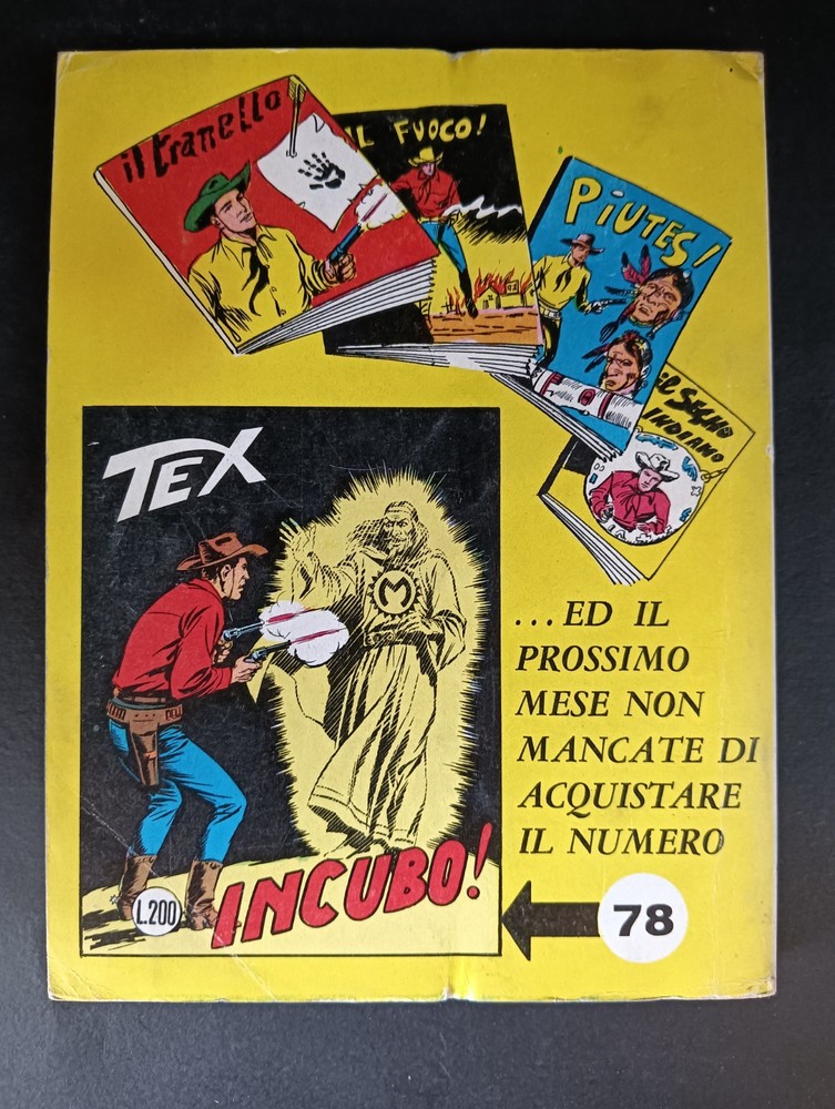 TEX comic book first edition no 77 (03 b) lire 200