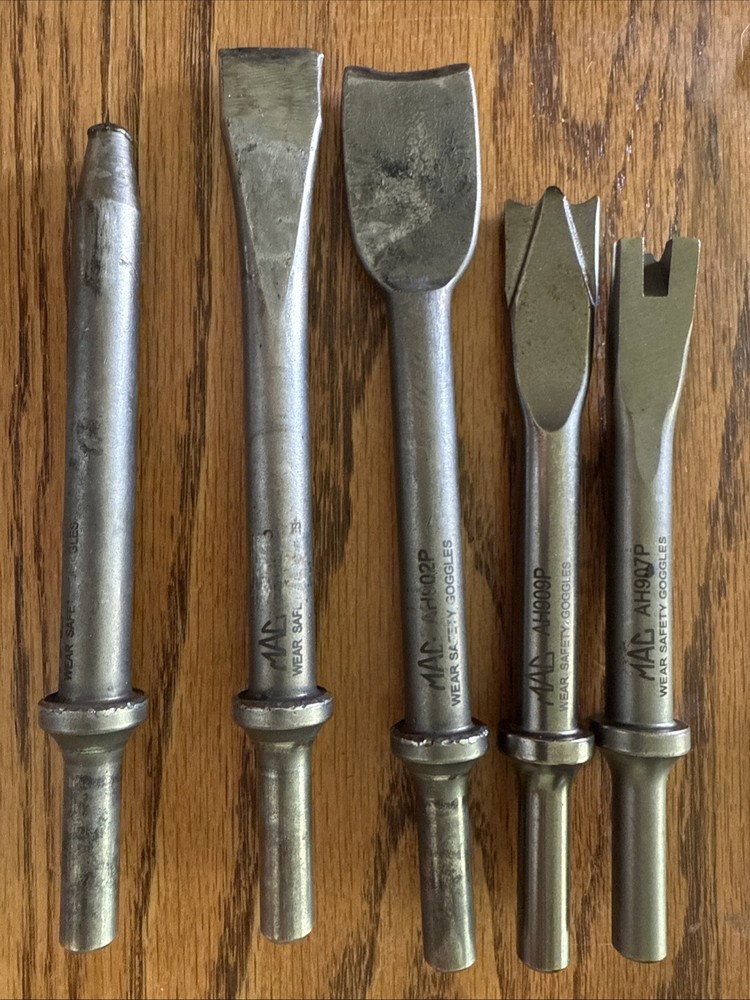 MAC Tools Air Hammer Bit Set AHBK5P 5pc Used NR