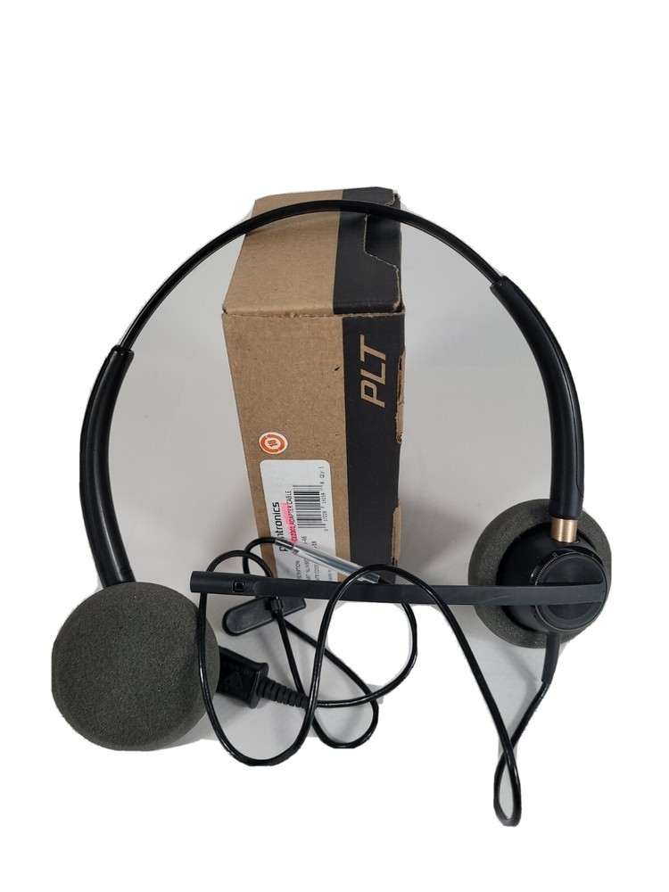 Plantronics EncorePro HW520 Binaural Headset w/QD Cable & ADAPTER HIC 10 Cable