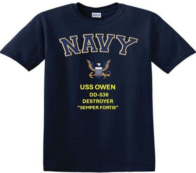 USS BOYD DD-544 * DESTROYER*EAGLE SHIRT* NAVY OFFICIALLY LICENSED