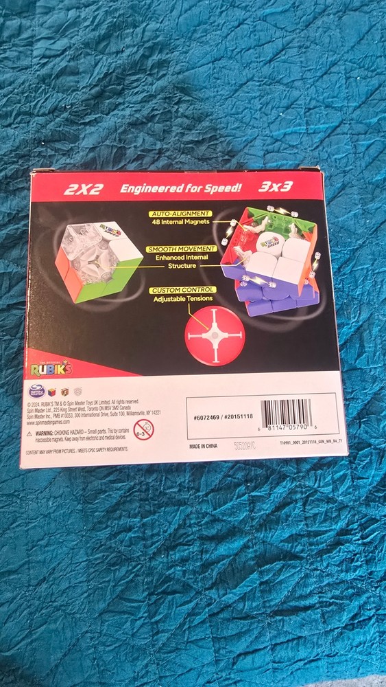 New Rubik’s Speed Cube Duo Pack, 3X3 Magnetic Speed Cube & 2X2 Speed Cube 2-Pack