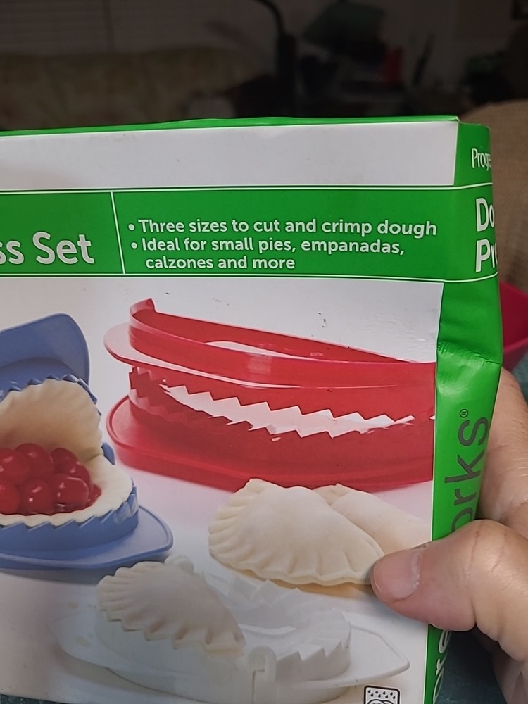 3pc Dough Press Set - Versatile Pie, Empanada, Dumpling Makers, BPA-Free