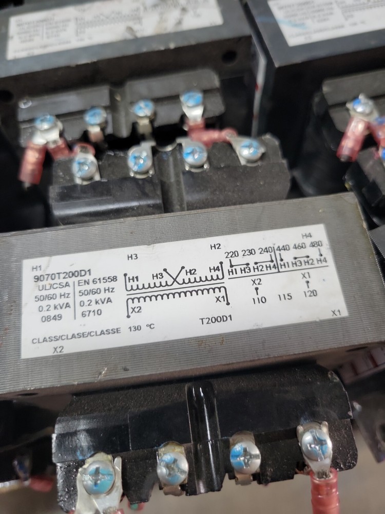 1) Square D 9070T200D1 Transformer Control System