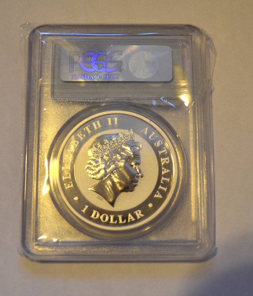 2012 Silver Koala 1 oz , graded PCGS SP70