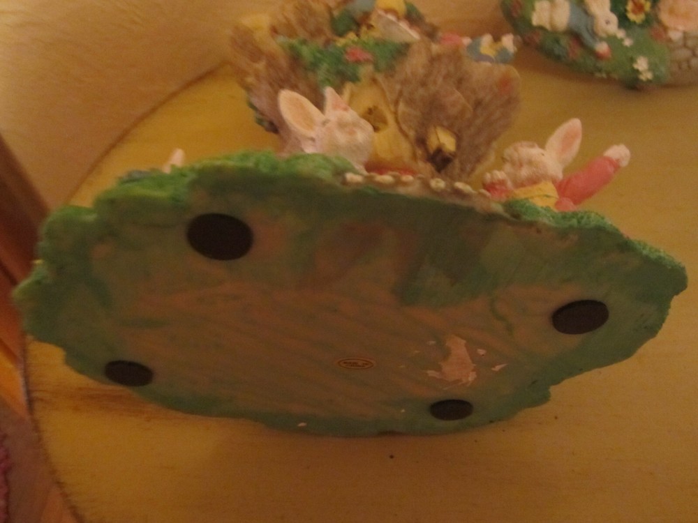 2 Vtg Jaimy Design Jubilee "Easter Bunny Tree & Wall Hanging Tree 13" Tall