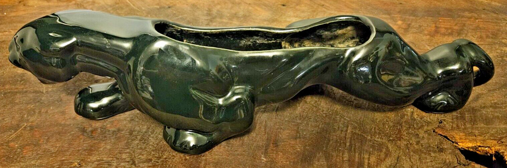 Percaline Jaguar 18" long Planter Vintage Home Decor